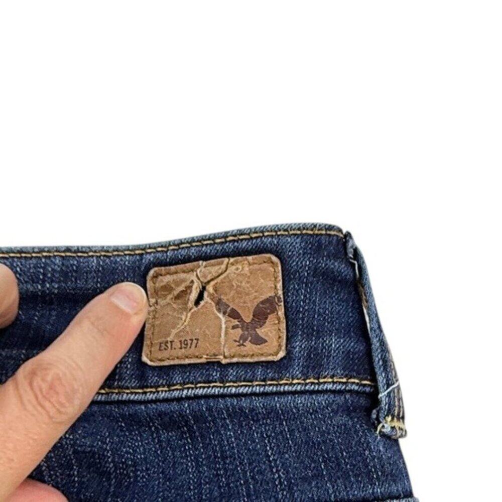 American Eagle Artist Crop Jeans Low Rise Size 6 - Picture 3 of 10